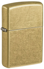 Bật Lửa Zippo Street Brass Classic - Thiết Kế Đồng Xước Bụi, Chống Gió, Chất Liệu Kim Loại, Quà Tặng Độc Đáo, Sản Xuất Tại Mỹ