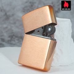 Bật Lửa Zippo Đồng Đỏ Nguyên Khối 48107 - Hộp Quà Tặng Cao Cấp - Ruột Thép Không Gỉ Mạ Đen, Thiết Kế Vintage 2022