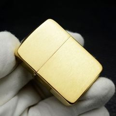 Bật Lửa Zippo 1941B - Replica Đồng Vàng Xước Quân Đội Thế Chiến II - Bảo Hành Trọn Đời, Khả Năng Chống Gió Tốt