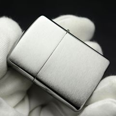Bật Lửa Zippo 162 Armor Brushed Chrome - Vỏ Dày Cổ Điển, Chống Gió, Mỹ, Chất Liệu Bền Bỉ, Quà Tặng Tuyệt Vời cho Dân Sưu Tập