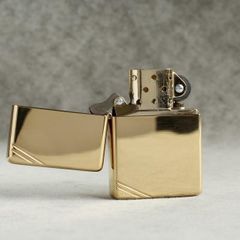 Bật Lửa Zippo 270 Vintage Đồng Vàng Bóng - Mẫu Cổ Điển Được Yêu Thích Từ Năm 1937 - Quà Tặng Độc Đáo, Bảo Hành Trọn Đời