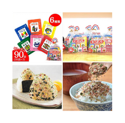 Gia Vị Rắc Cơm Furikake Nhật Bản - 30 Gói (6 Hương Vị) Cho Trẻ Em, Dinh Dưỡng Ngon Miệng, Thích Hợp Ăn Kèm Cơm, Cháo