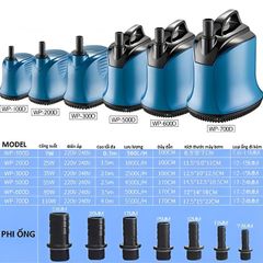 Máy Bơm Hút Đáy SOBO WP 600D - Bơm Chìm Hồ Cá Cảnh, Lưu Lượng Cao và An Toàn, Dùng Cho Hồ Koi và Hòn Non Bộ