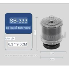 Lọc Vi Sinh Sobo SB-333/SB-533 - Lọc Bio Nhiều Ngăn Cho Hồ Cá Cảnh, Chất Liệu Mica Siêu Trong, Dễ Sử Dụng