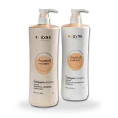 Cặp Dầu Gội Xả Olexrs Argan Oil Collagen 500ml Cam - Dưỡng Tóc, Giữ Nếp