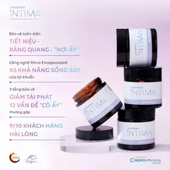 Men Vi Sinh Lactobact Intima 30 Viên - Hỗ Trợ Sức Khỏe Vùng Kín, Giảm Viêm Nhiễm Và Nấm Ngứa, Cân Bằng pH Tự Nhiên