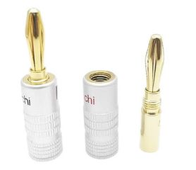 Set 4 Cái Jack Cắm Bắp Chuối Mạ Vàng 24K Chất Lượng Cao - Kết Nối Âm Thanh Hiệu Suất Tối Ưu cho Loa và Thiết Bị Âm Nhạc