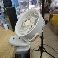 Quạt Tích Điện S6 5 Cấp Gió - Chức Năng Quay Tự Động, Hẹn Giờ Tắt, Đế Kẹp Tiện Lợi - Thời Gian Sử Dụng 10 Giờ, Giải Nhiệt Mùa Hè