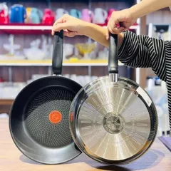 Chảo Rán Tefal Primary Chất Liệu Inox Cao Cấp - Chống Dính Titanium Siêu Bền, Dùng Được Trong Máy Rửa Chén, 20cm-28cm