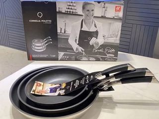 Chảo chống dính Zwilling 65249 - Chảo nấu trứng, cá, thịt 20/24/28cm - Duraslide Diamond - An toàn cho bếp từ, tiện lợi và dễ lau chùi