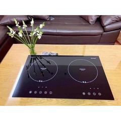 Bếp Từ Đôi Steba IK300 - Bếp Cường Lực Schott Ceran, Tiết Kiệm Điện Năng, Chức Năng Nhận Diện Nồi, Nấu Nhanh & An Toàn