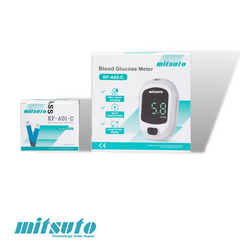 Máy Đo Đường Huyết MITSUTO KF-A02C - Thiết Bị Đo Đường Trong Máu Chính Xác Với 50 Que Thử Và Màn Hình LCD Tiện Dụng