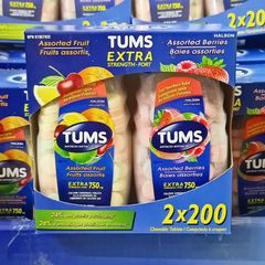 Viên nhai hỗ trợ dạ dày Tums Extra 200-265 viên của Mỹ