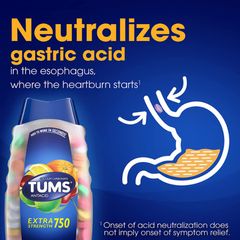Viên nhai hỗ trợ dạ dày Tums Extra 200-265 viên của Mỹ
