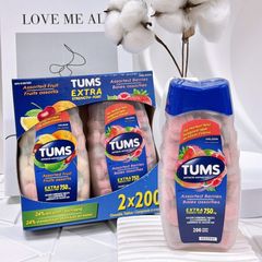 Viên nhai hỗ trợ dạ dày Tums Extra 200-265 viên của Mỹ