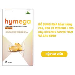 Viên uống bổ sung DHA Aplicaps Hymega 30 viên cho bà bầu - Hỗ trợ phát triển trí não thai nhi, an thai và ngừa trầm cảm sau sinh