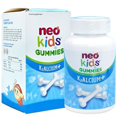 Neo Kids Gummies K2Alcium+ - Vitamin Canxi D3 K2 Hỗ Trợ Xương Và Răng Cho Trẻ Em & Người Lớn - 60 Viên Nhai Hấp Dẫn