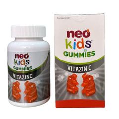 Gummy Kẽm Hữu Cơ Dạng Nhai Neo Kids Con Gấu - Hỗ Trợ Tăng Cường Sức Đề Kháng Cho Trẻ Em, Giúp Bé Ăn Ngon - Lọ 60 Viên