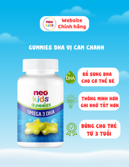 Viên ngậm Neo Kids DHA 60 viên - Bổ sung DHA cho trẻ thông minh, hỗ trợ trí nhớ và sức khỏe tốt