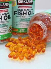Dầu Cá Wild Alaskan Fish Oil 1400mg - Thực Phẩm Chức Năng Omega-3 230 Viên Giúp Tăng Cường Tim Mạch Và Trí Não