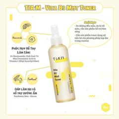 Xịt Dưỡng Trắng Căng Bóng Da Tiam Vita B3 Mist 200ml - Toner Nước Hoa Hồng Cung Cấp Độ ẩm và Làm Sáng Da Tự Nhiên