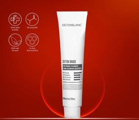 Mặt Nạ Thải Độc Trắng Da Than Hoạt Tính Detox Mask - Detox BlanC 80ml, Giúp Làm Sạch & Phục Hồi Da Mịn Màng Rạng Rỡ