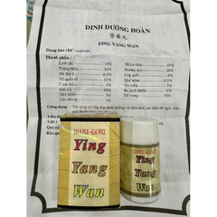 Tăng cân Ying yang wan (dinh dưỡng hoàn)