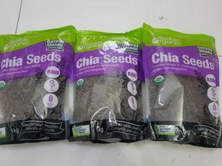 Hạt Chia Organic 1kg - Giúp Cải Thiện Sức Khỏe, Chứa Omega-3 và Protein Thực Vật, Lý Tưởng Cho Chế Độ Ăn Uống Hữu Cơ