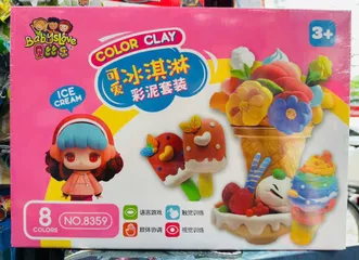 Đồ Chơi Đất Nặn Color Clay 8359 - Bộ Tạo Hình Kem Thú Vị Cho Trẻ Em, Giúp Kích Thích Creativity và Kỹ Năng Vận Động