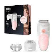 Máy cạo lông khô ướt Braun Silk-epil 5 SES 5-620 - Thiết bị tẩy lông hiệu quả, không đau, thích hợp cho việc tắm và cạo râu.