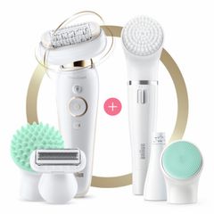 Máy cạo lông Braun Silk-épil 9 Flex SES 9300 - Máy tẩy lông nữ công nghệ Micro-Grip hiệu quả, tiện lợi và ít đau, kèm FaceSpa.