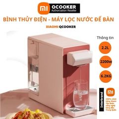 Bình Thủy Điện Máy Lọc Nước Để Bàn Xiaomi Qcooker CS_JY100 - Công Nghệ Lọc RO, Thiết Kế Hiện Đại, Dung Tích 2.2L, Nguồn Nước Sạch, Tiện Lợi Cho Gia Đình