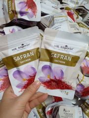 Nhụy Hoa Nghệ Tây Saffron Mr Brown SAFRAN 1g - Trà Thảo Dược Cao Cấp, Hỗ Trợ Sức Khỏe và Làm Đẹp
