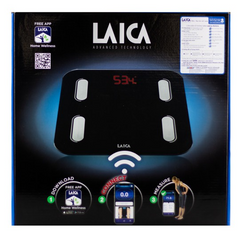 Cân Điện Tử Thông Minh Laica PS7015 - Cân Đo 6 Chỉ Số Cơ Thể, Kết Nối Bluetooth Với Ứng Dụng Laica Home Wellness