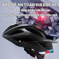 Mũ Bảo Hiểm Xe Đạp Thể Thao SIÊU NHẸ - Chống Va Đập Chất Liệu PC, Dành Cho Nam Nữ, Trọng Lượng 225g, Thiết Kế Thoáng Khí