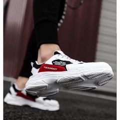 Giày Thể Thao Sneaker Nam G22 - Màu Trắng Đỏ, Thiết Kế Thể Thao Năng Động, Bong Keo Mép Nhẹ, Hàng Chính Hãng