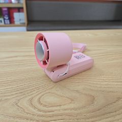 Quạt Mini Cầm Tay 200 Cấp Gió Có Sò Lạnh - Thiết Kế Gấp Gọn, Pin Bền, Đeo Cổ Tiện Lợi Cho Mùa Hè Nóng Bức