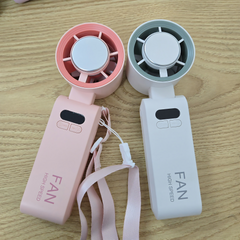 Quạt Mini Cầm Tay 200 Cấp Gió Có Sò Lạnh - Thiết Kế Gấp Gọn, Pin Bền, Đeo Cổ Tiện Lợi Cho Mùa Hè Nóng Bức