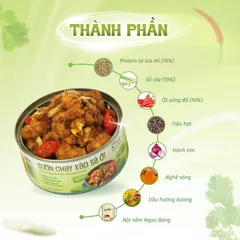 Sườn Chay Xào Sả Ớt Tâm Minh Foods - Món Ăn Nhanh Ngon Miệng, Dinh Dưỡng, Phù Hợp Cho Đi làm và Dã Ngoại