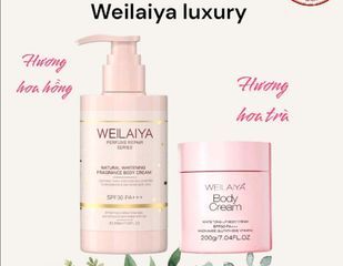 [Wei Luxury] Kem Body Weilaiya Dưỡng Da Nâng Tone White Tone-Up Body Cream SPF30 PA+++ 200ml