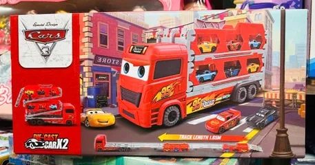 Đồ Chơi Xe Ô Tô Tải 2 Tầng McQueen 95 - Chở 6 Xe Nhỏ Chạy Bằng Đà, Đồ Chơi Giáo Dục Cho Trẻ Em