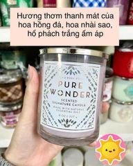 Nến thơm 1 tim cao cấp Bath & Body Works PURE WONDER 227G