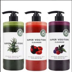 Sữa Rửa Mặt Rau Củ HQ Super Vegitoks Cleanser 300ml - Sạch Sâu, Cấp Ẩm, Phù Hợp Mọi Loại Da, Chiết Xuất Tự Nhiên, Da Mịn Màng, Tươi Sáng