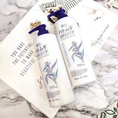 Sữa Tắm Ý Dĩ Hatomugi Nhật Bản 600ml - Dưỡng Ẩm, Làm Sạch Da Tự Nhiên, An Toàn Cho Da Nhạy Cảm