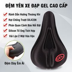 Bọc Yên Xe Đạp Gel Silicon Cao Cấp Mềm Mại Thoáng Khí - Đệm Bọc Yên Xe Đạp PÊ ĐAN Phù Hợp Mọi Loại Xe