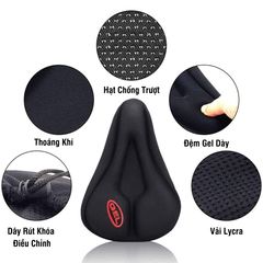 Bọc Yên Xe Đạp Gel Silicon Cao Cấp Mềm Mại Thoáng Khí - Đệm Bọc Yên Xe Đạp PÊ ĐAN Phù Hợp Mọi Loại Xe