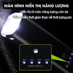 Đèn Gắn Xe Đạp BIKE PRO LED XPE 350 Lumen - Đèn Siêu Sáng Chống Nước, Tích Hợp Còi, 4 Chế Độ Sáng, Phụ Kiện Đạp Xe Thể Thao