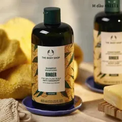 Dầu Gội Gừng ThE Body Shop 400ml - Chăm Sóc Tóc Bóng Mượt, Giảm Gàu và Ngăn Rụng Tóc Hiệu Quả, Dưỡng Ẩm Tự Nhiên