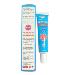 Gel Bôi Geni-WA 20g - Giảm Sùi Mào Gà, Mụn Sinh Dục & Mụn Cóc HPV An Toàn Cho Phụ Nữ Mang Thai và Trẻ Nhỏ