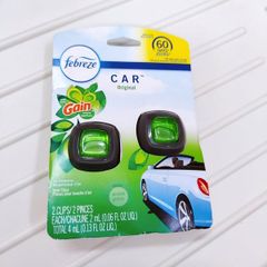 Kẹp Nước Hoa Xe Hơi Febreze Air Freshener - Tinh Dầu Thơm Tự Nhiên, Dễ Dàng Sử Dụng, Khử Mùi Hiệu Quả, Thích Hợp Mọi Không Gian